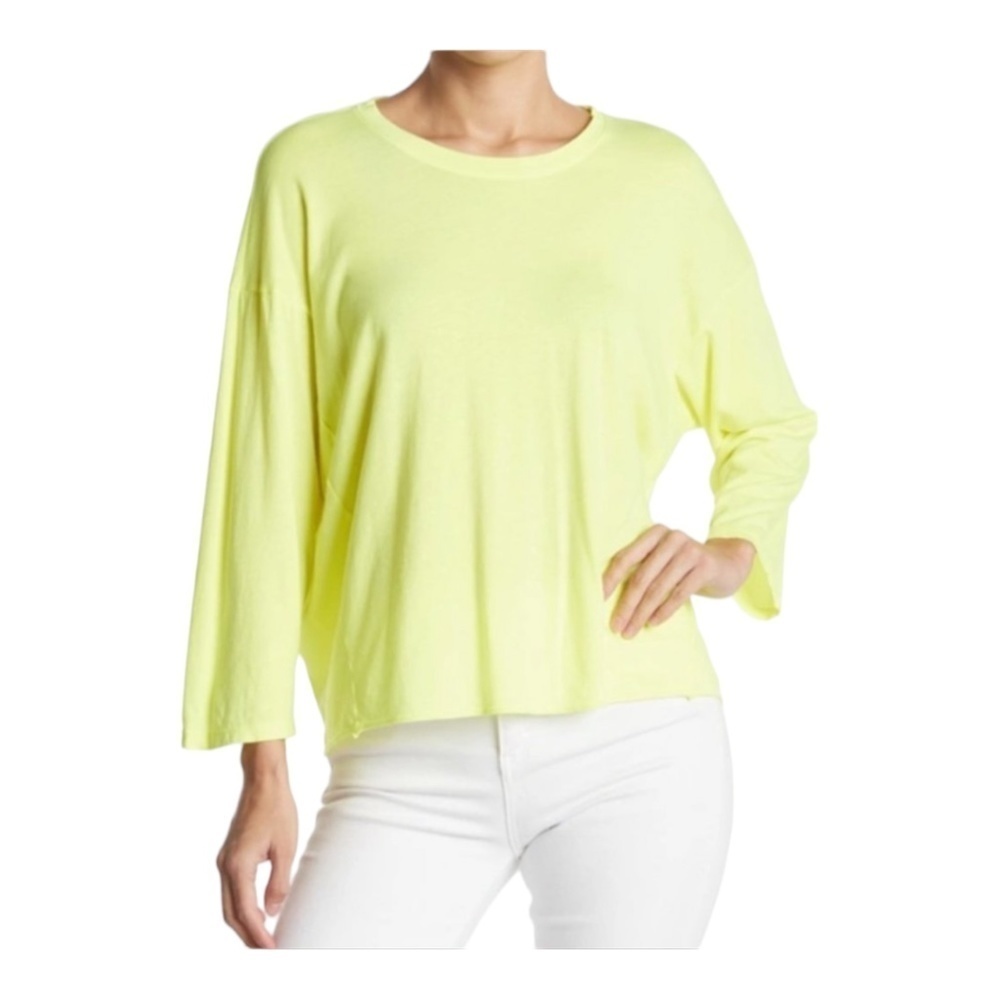 NWOT Sundry Athletic Crewneck T-Shirt / pop orange